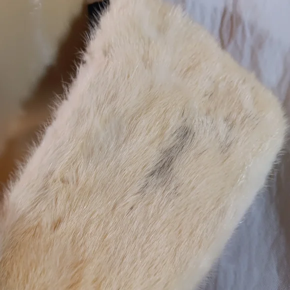 Marshall Field & Co Vintage Womens Cream Kobi Mink Collar Pin On Attachable - Picture 5 of 16